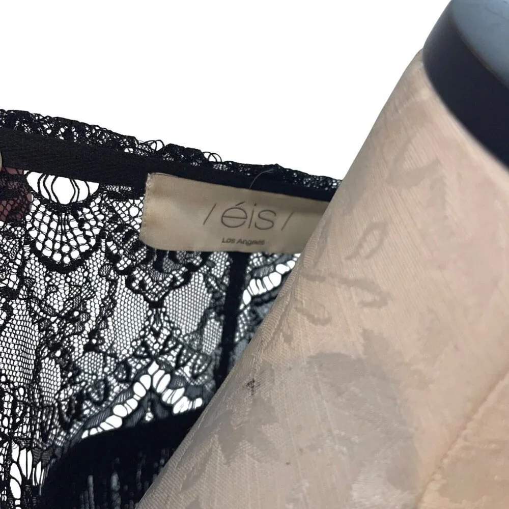 Womens Shawl One Size Black Lace Fringe Beaded Sequin Cocoon Dolman Sleeve